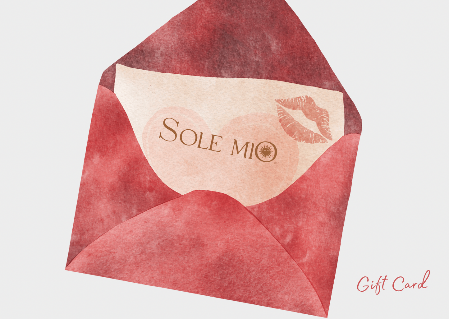 Tarjeta de regalo Sole mio.