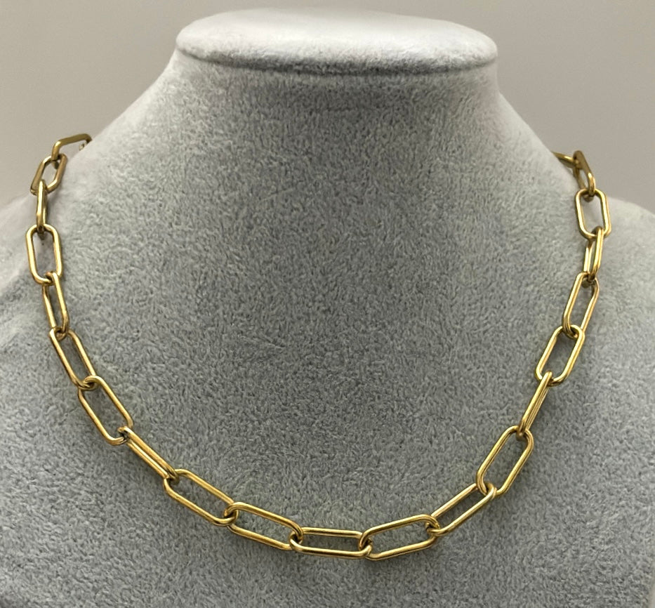 Cadena base para collar gruesa.