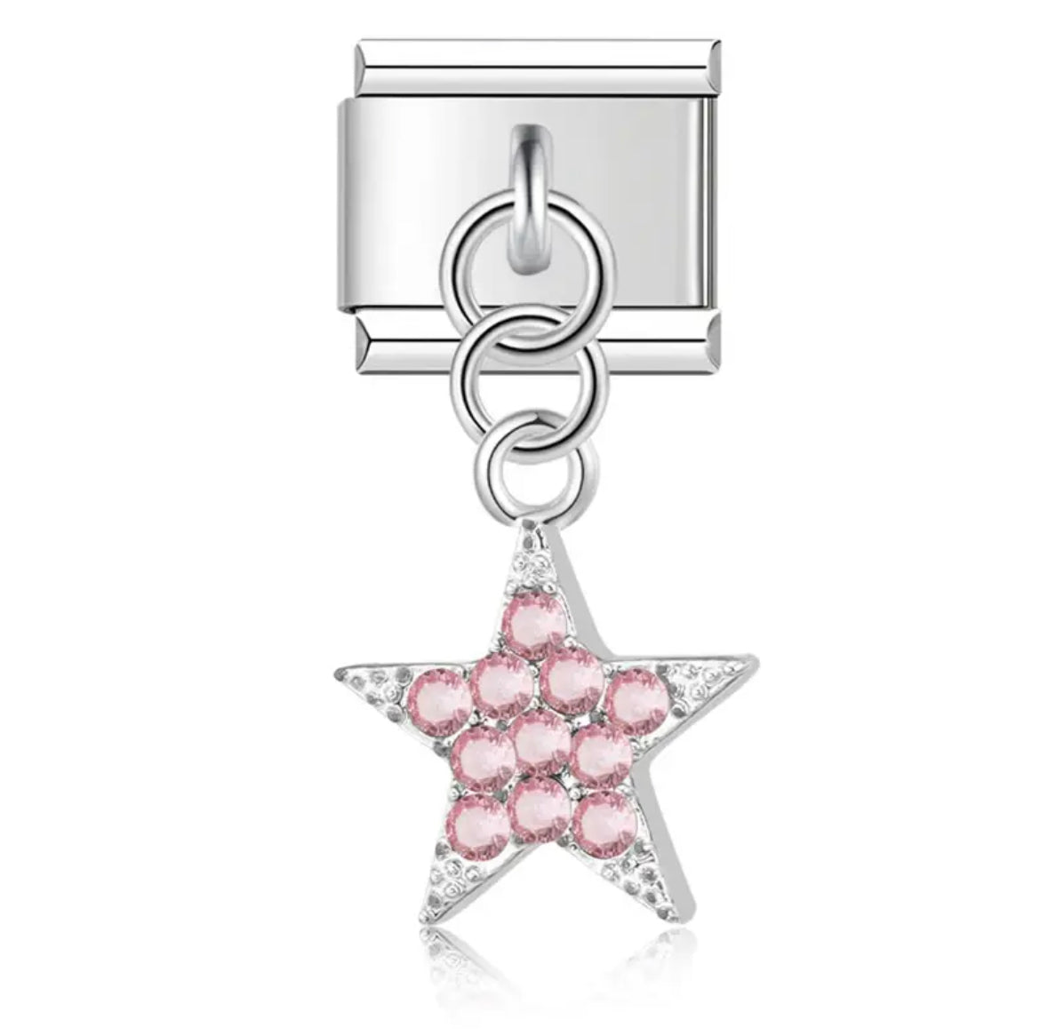 Estrella Rosa Colgante.