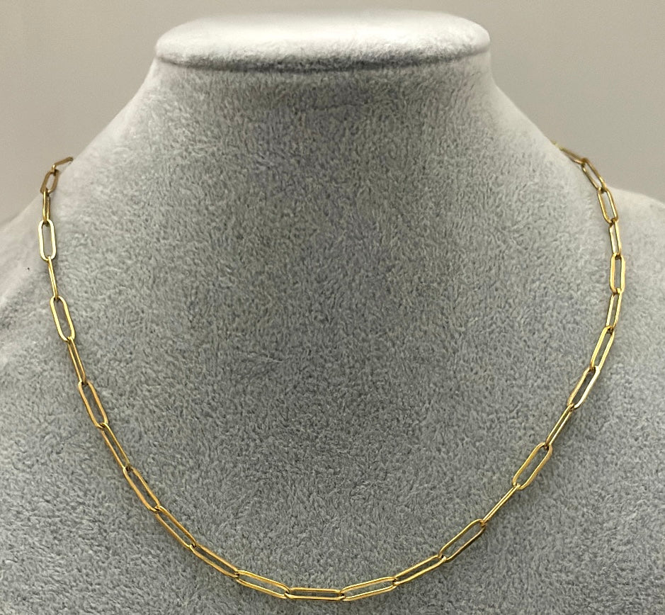 Cadena base para collar delgada.