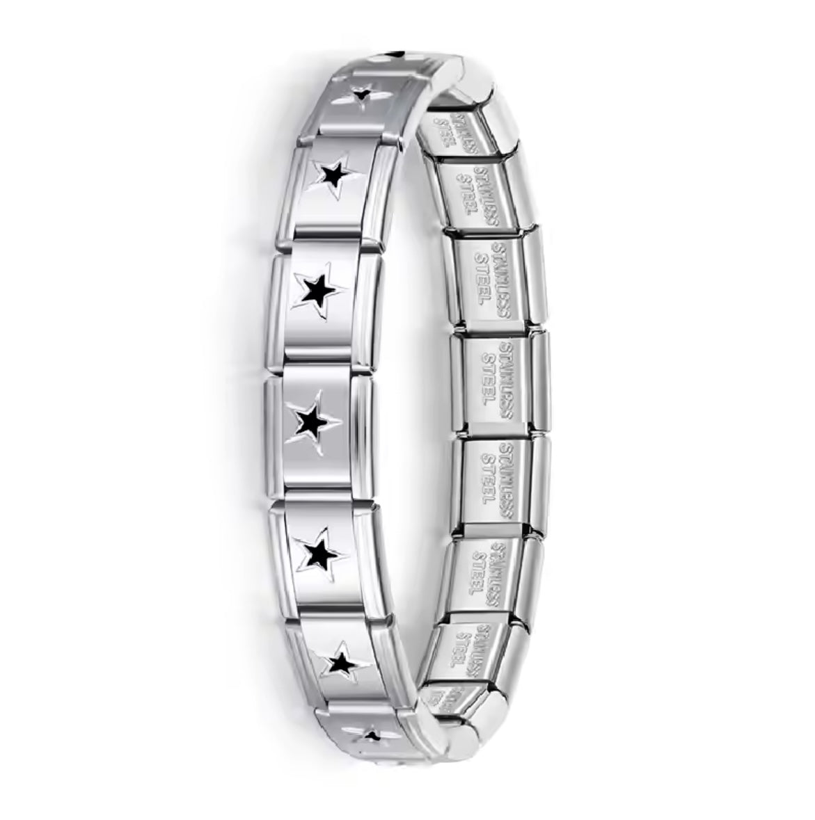 Brazalete estrellas negras.