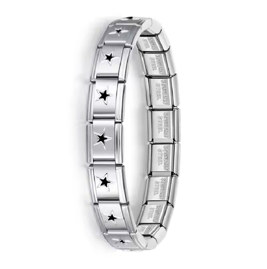 Brazalete estrellas negras.