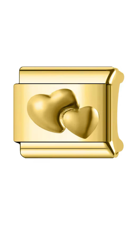 Corazón Doble Dorado.
