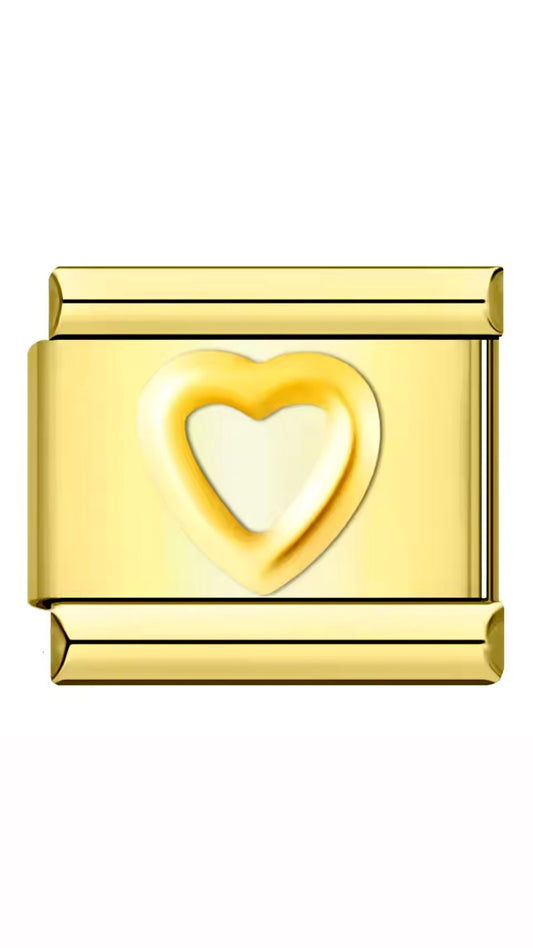Corazón Dorado Doble.