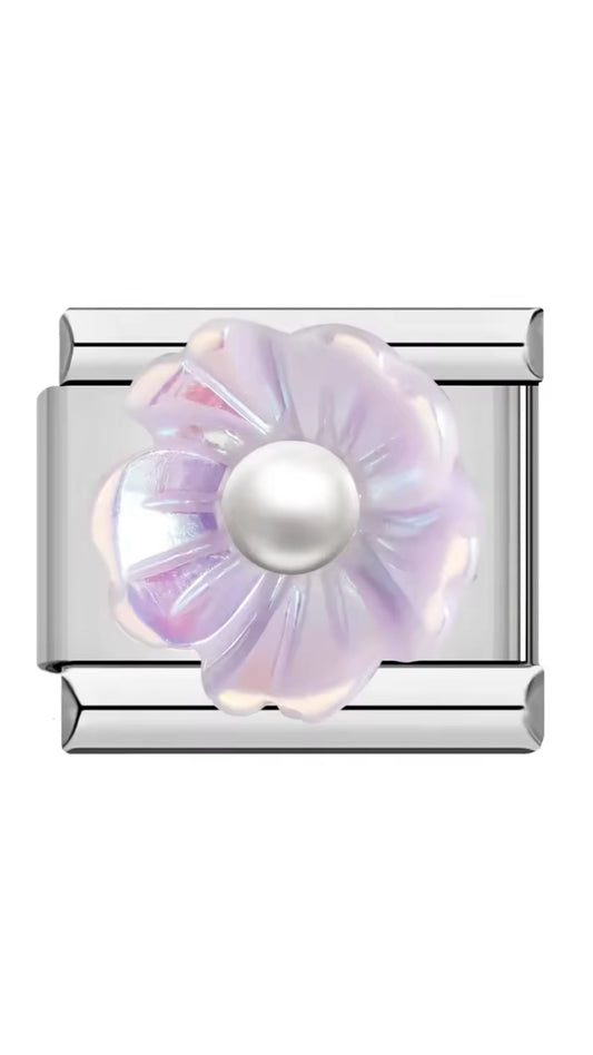 Flor 3D Morada.
